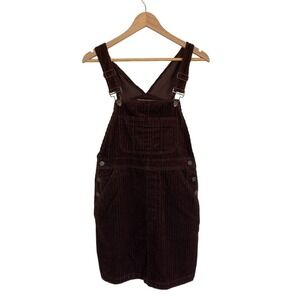 Telluride Clothing Co Brown Corduroy Bib Overall Jumper Dress Size 6 Short